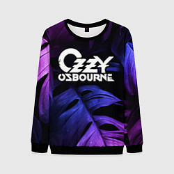 Свитшот мужской Ozzy Osbourne neon monstera, цвет: 3D-черный