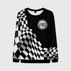 Свитшот мужской Fiat racing flag, цвет: 3D-черный