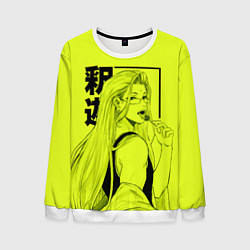 Свитшот мужской Lime Buddha, цвет: 3D-белый