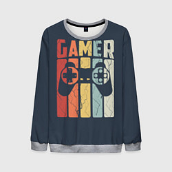 Свитшот мужской Video game lover, цвет: 3D-меланж