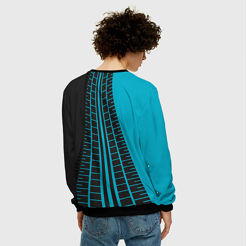 Мужской свитшот BMW sign / 3D-Черный – фото 4