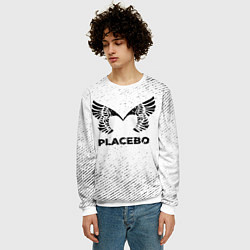 Свитшот мужской Placebo с потертостями на светлом фоне, цвет: 3D-белый — фото 2