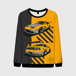 Свитшот мужской Nissan 180sx art, цвет: 3D-черный