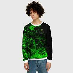 Свитшот мужской Monster energy cup, цвет: 3D-белый — фото 2