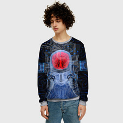 Свитшот мужской Квантовый мозг, цвет: 3D-меланж — фото 2