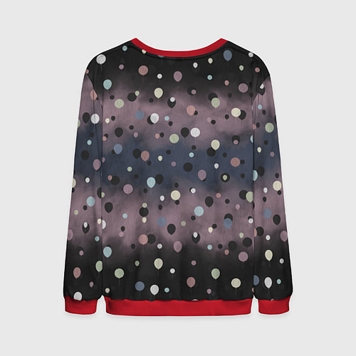 Мужской свитшот Клоун зомби / 3D-Красный – фото 2