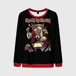Свитшот мужской Iron Maiden - судья, цвет: 3D-красный
