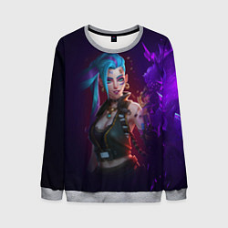 Мужской свитшот Jinx art arcane league of legends