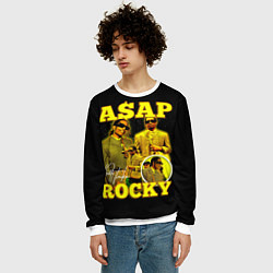 Свитшот мужской Asap Rocky, rapper, цвет: 3D-белый — фото 2