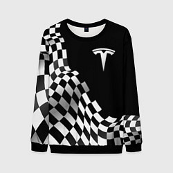 Мужской свитшот Tesla racing flag