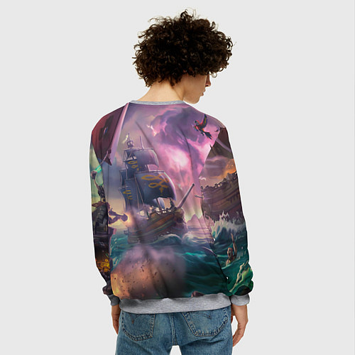 Мужской свитшот Магия Sea of Thieves / 3D-Меланж – фото 4