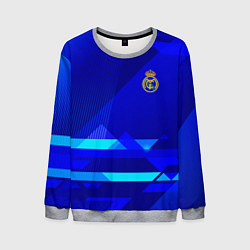 Свитшот мужской Реал Мадрид фк эмблема, цвет: 3D-меланж
