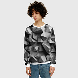 Свитшот мужской Белокаменный паттерн, цвет: 3D-белый — фото 2
