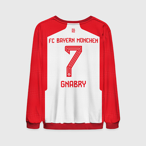 Мужской свитшот Гнабри Бавария Мюнхен форма 2324 домашняя / 3D-Красный – фото 2