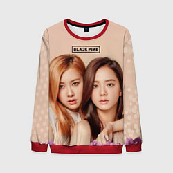 Свитшот мужской Blackpink Jisoo and Rose, цвет: 3D-красный