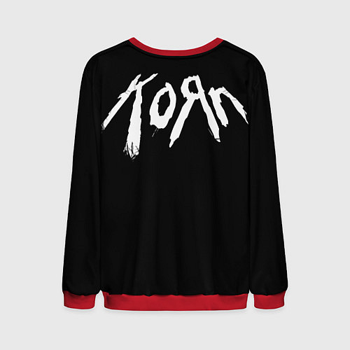 Мужской свитшот Korn - issues / 3D-Красный – фото 2