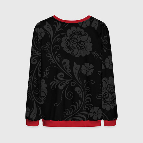 Мужской свитшот Russia black style / 3D-Красный – фото 2