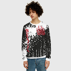 Свитшот мужской Лапа медведя, цвет: 3D-белый — фото 2