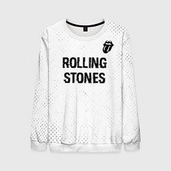 Мужской свитшот Rolling Stones glitch на светлом фоне: символ свер