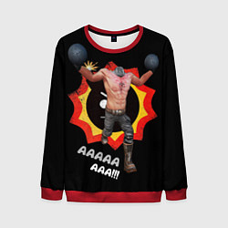 Свитшот мужской Serious Sam - kamikaze, цвет: 3D-красный