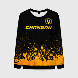 Мужской свитшот Changan - gold gradient: символ сверху
