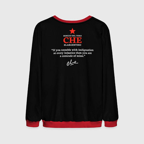 Мужской свитшот Che Guevara автограф / 3D-Красный – фото 2