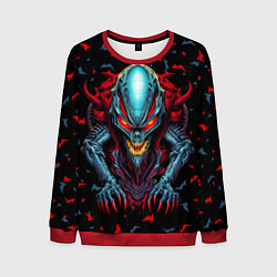 Свитшот мужской Инопланетный монстр, цвет: 3D-красный