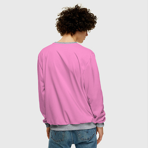 Мужской свитшот Моя любовь 999 уровня к Ямаде - Ананочка / 3D-Меланж – фото 4