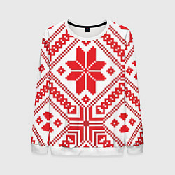 Свитшот мужской Национальный, цвет: 3D-белый