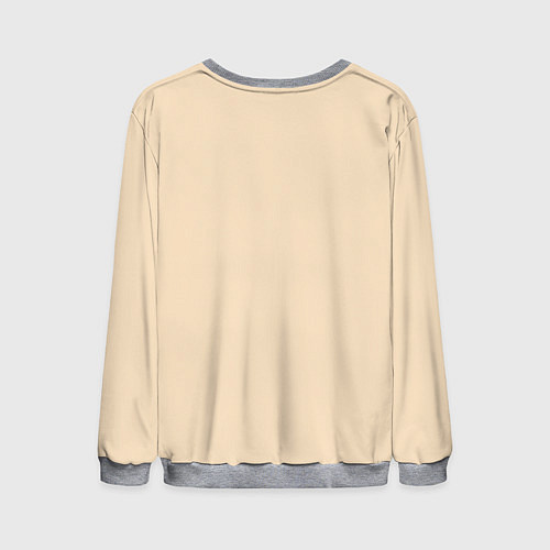 Мужской свитшот Кот-самурай / 3D-Меланж – фото 2