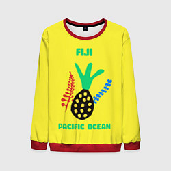 Свитшот мужской Фиджи - Тихий океан, цвет: 3D-красный