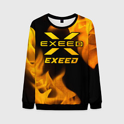 Свитшот мужской Exeed - gold gradient, цвет: 3D-черный