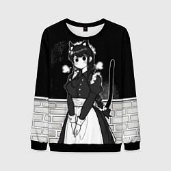 Свитшот мужской Коми сан у школьной доски, цвет: 3D-черный