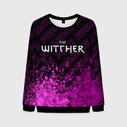 Свитшот мужской The Witcher pro gaming: символ сверху, цвет: 3D-черный