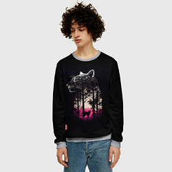 Свитшот мужской Природная благодать - Пума, цвет: 3D-меланж — фото 2