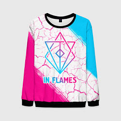 Свитшот мужской In Flames neon gradient style, цвет: 3D-черный