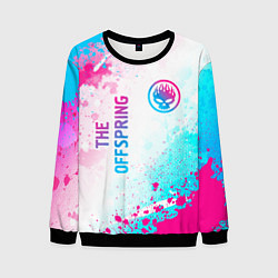 Свитшот мужской The Offspring neon gradient style: надпись, символ, цвет: 3D-черный