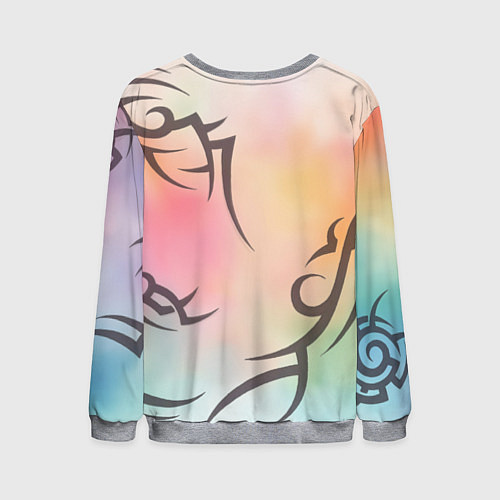 Мужской свитшот Трайбл граффити / 3D-Меланж – фото 2