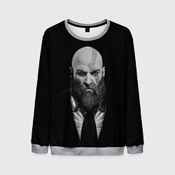 Свитшот мужской Кратос в смокинге, цвет: 3D-меланж