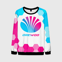 Свитшот мужской Daewoo neon gradient style, цвет: 3D-черный