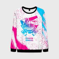 Свитшот мужской Tokyo Ghoul neon gradient style, цвет: 3D-черный