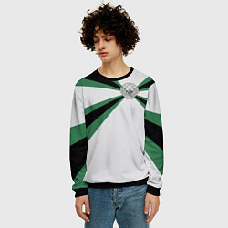 Свитшот мужской Железнодорожные войска, цвет: 3D-черный — фото 2