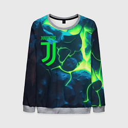 Свитшот мужской Juventus green neon, цвет: 3D-меланж