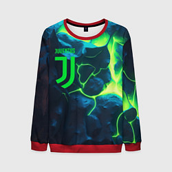 Свитшот мужской Juventus green neon, цвет: 3D-красный