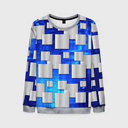 Свитшот мужской Стальные квадраты, цвет: 3D-меланж