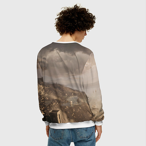 Мужской свитшот Baldurs Gate 3 Logo / 3D-Белый – фото 4