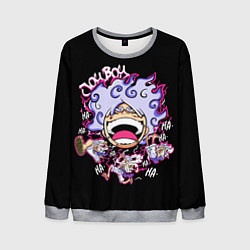 Свитшот мужской Веселый 5 Гир Луффи, цвет: 3D-меланж