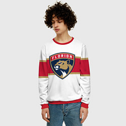 Свитшот мужской Florida panthers - uniform - hockey, цвет: 3D-красный — фото 2