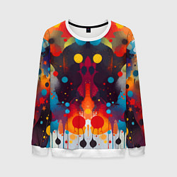 Мужской свитшот Mirrow colorful blots - abstraction - vogue