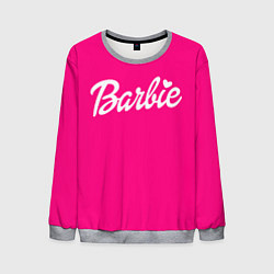 Свитшот мужской Барби розовая, цвет: 3D-меланж